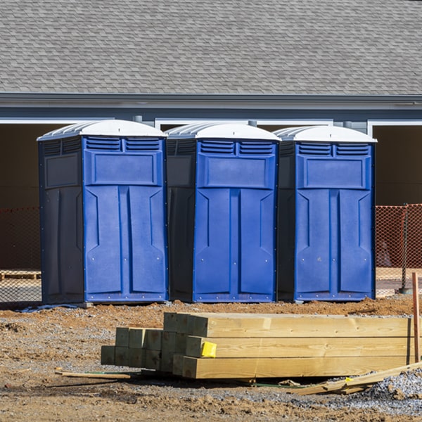 can i customize the exterior of the portable restrooms with my event logo or branding in Grannis AR